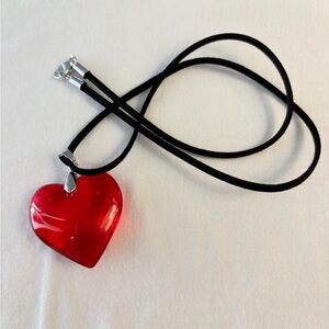 Red Heart Pendant Necklace
